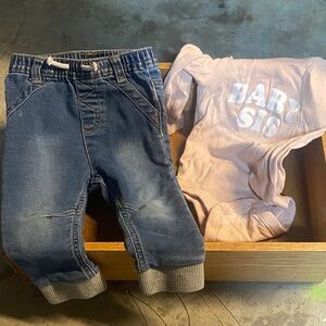 Old Navy Blue Denim-Style Jogger Jeans